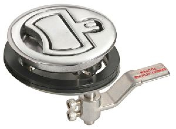 Luken Verschluß AISI316 ohne Schloß Ø90 mm