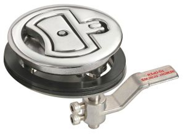 Luken Verschluß AISI316 mit Schloß Ø90 mm