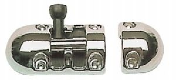 Bolzenriegel AISI316, hochglanzpoliert 85x31 mm