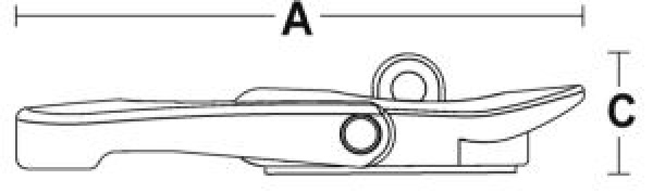 Verschluss f. Backskisten aus Technopolymer