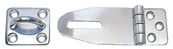 Heavy duty Überfallschlöß VA-Stahl, hochg.33x87 mm