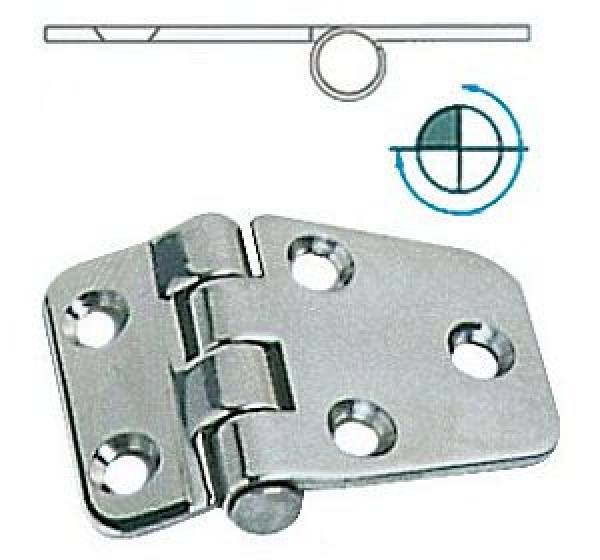 Scharnier, umgekehrt 55x37 mm
