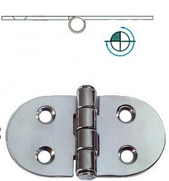 Scharnier, umgekehrt 68x39 mm