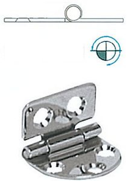 Scharnier herausragender Kern 42x30 mm
