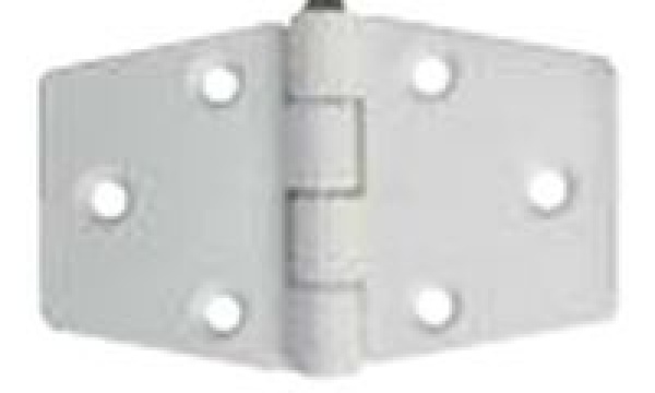 Scharnier verstärktes Nylon, weiß 98x65 mm