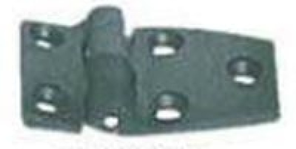 Scharnier verstärktes Nylon, schwarz 54x38 mm