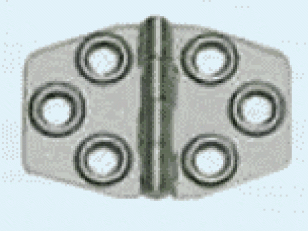 Scharnier AISI316, poliert 68x46 mm
