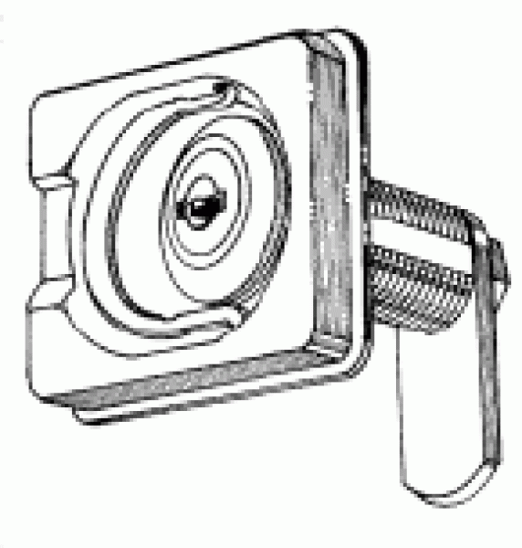 Drehverschlußriegel m. Türdrücker 50x55 mm