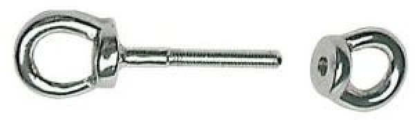 VA-Stahl doppelter Augbolzen 10x80 mm