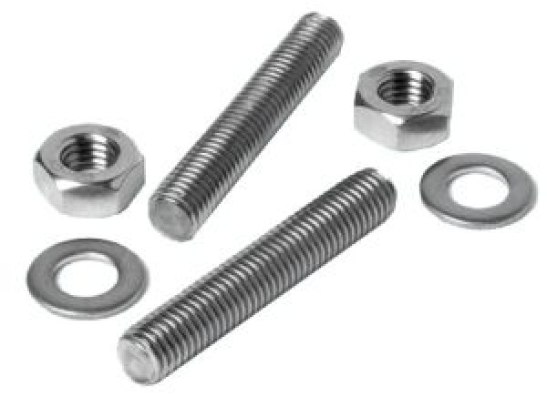 VA-Stahl Stiftschrauben-Set f. Klampen 12x100 mm
