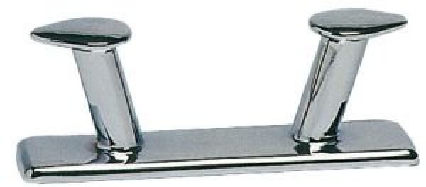 Knopfpoller Messing, verchromt 170 mm
