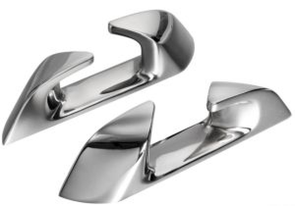 Capri eckige VA-Stahl Klampe 150mm (links+rechts)