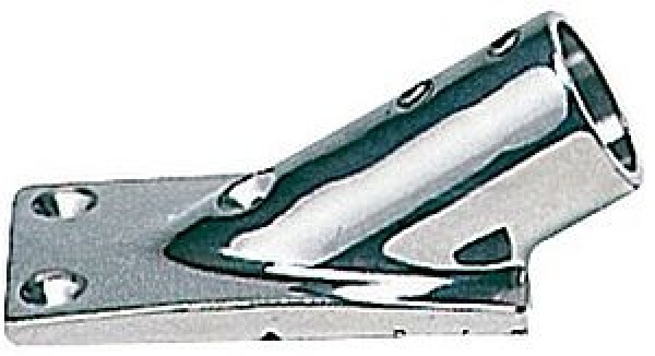 Relingstützenverbindung, rechteckig 30° 22 mm
