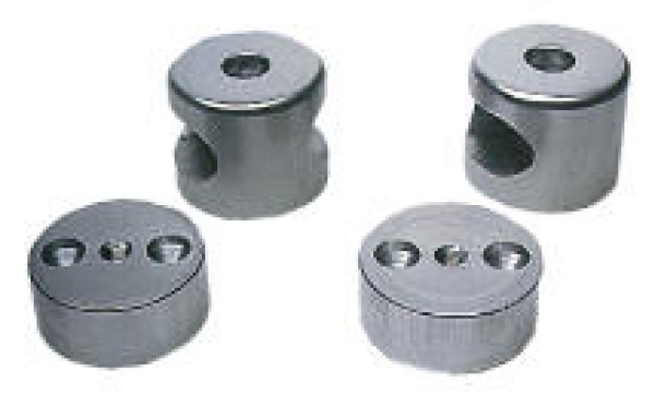 Handlaufmittelstück, oval aus Aluminium