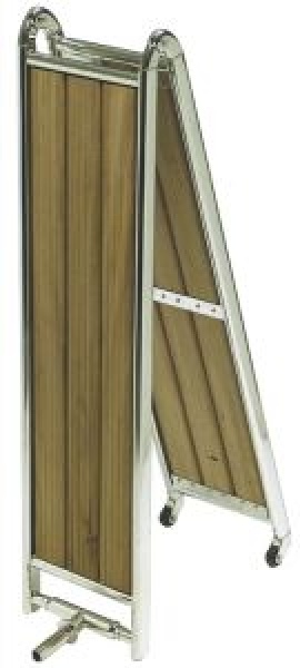 Gangway, klappbar AISI316/Irokoteak 160 cm