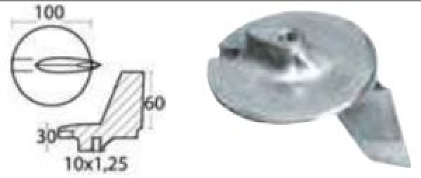 Richtungsanode aus Magnesium f. Yamaha 200/300 PS