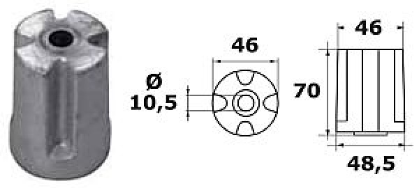 Anode aus Zink B