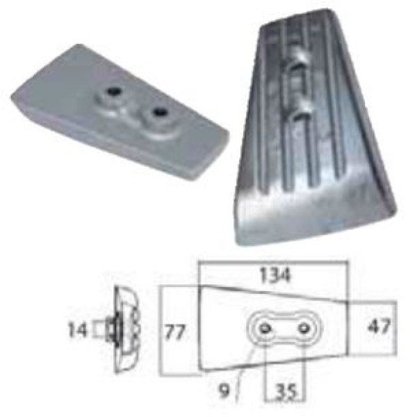 Zinkanode f. Volvo Penta DP 3589875/3589876