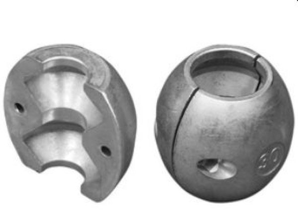 Wellenanode nußförmig 30 mm