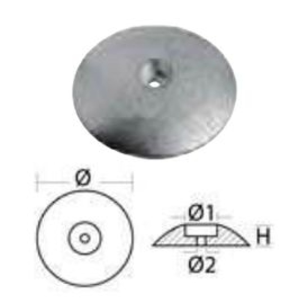 Rosetteanode zum Verschrauben Ø 50 mm 100 g