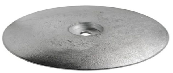 Rosetteanode zum Verschrauben Ø 70 mm 225 g