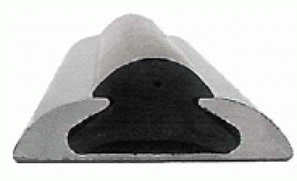 Profilleiste aus eloxiertem Aluminium 56x14+5 mm Stange