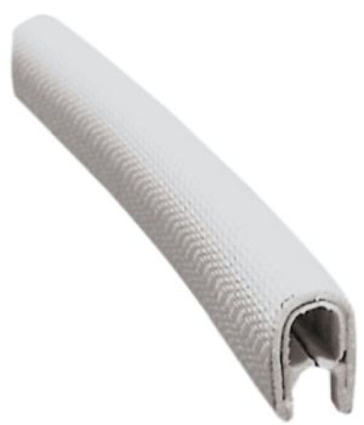 PVC-Profil, halbflexibel gebunden weiß 4x6 mm