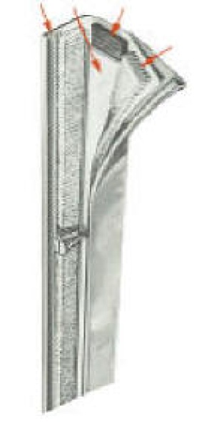 Wasserdichte Beschlag, einfach AISI316 15x15 mm
