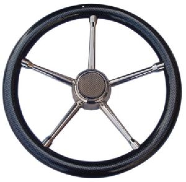A Steuerrad Polyurethan weich karbon/VAStahl 350mm