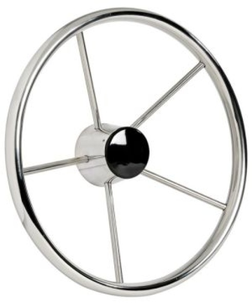 5-Speichensteuerrad VA-Stahl 420 mm