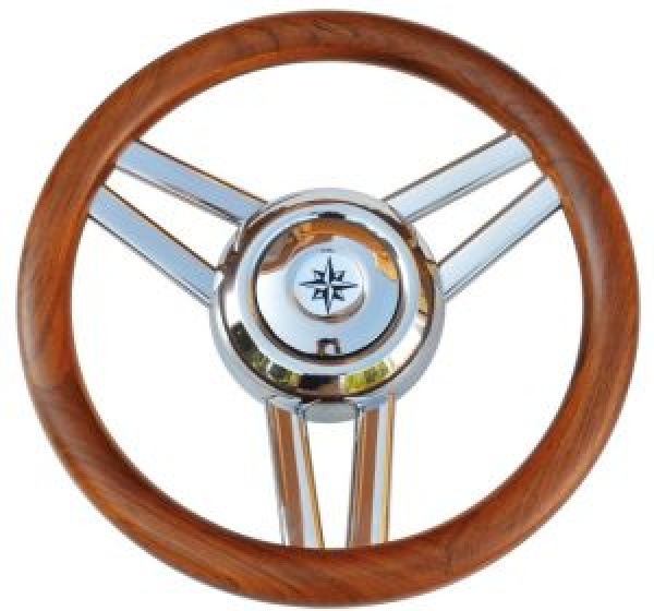 Magnifico Steuerrad 3-Speichen Ø 350 mm Teakholz