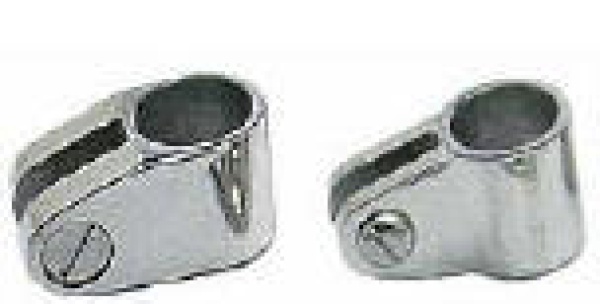Gabelgelenk, abgewinkelt AISI316 f. Rohre Ø 22 mm