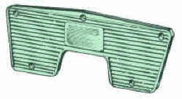 Heckschutzplatte  230x85 mm
