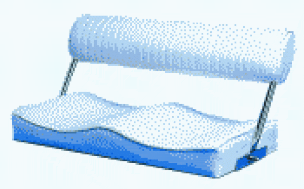 Zweisitzer m. klappbarer Rücklehne 80x40 cm