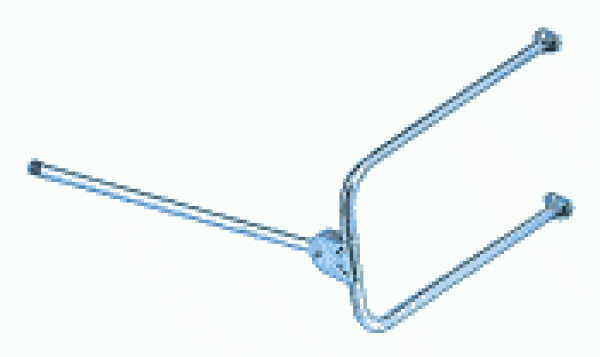 Zweisitzer m. klappbarer Rücklehne 90x40 cm