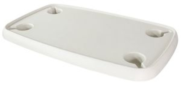 Verbundmaterial-Tisch, rechteckig weiß 760x460 mm