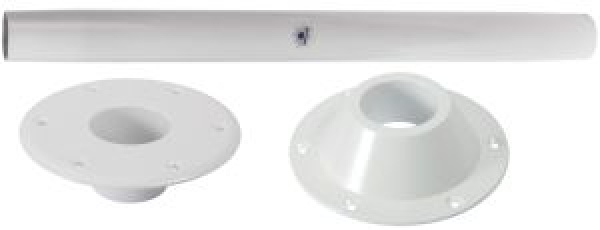 Tischfuß Epoxidlack weiß 70cm