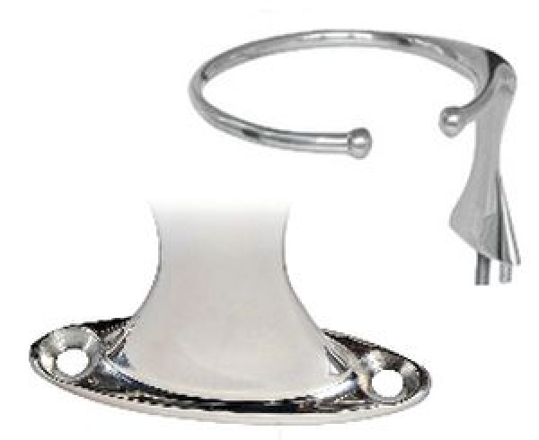 Glas-Halter einzeln AISI 316 m. Stiftschrauben