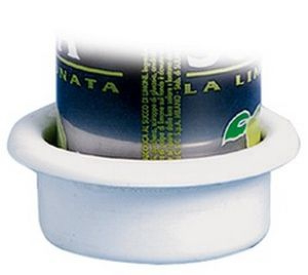 Einbauglashalter ABS, weiß Ø 75 mm