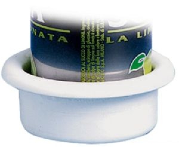 Einbauglashalter ABS, weiß Ø 90 mm