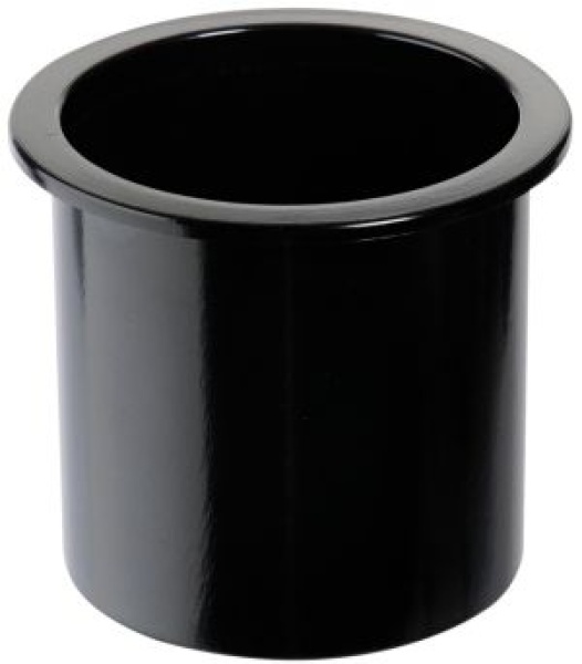 Einbauglashalter aus ABS, schwarz