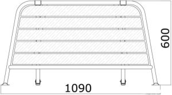 Heck-Badeplattform 1090 mm