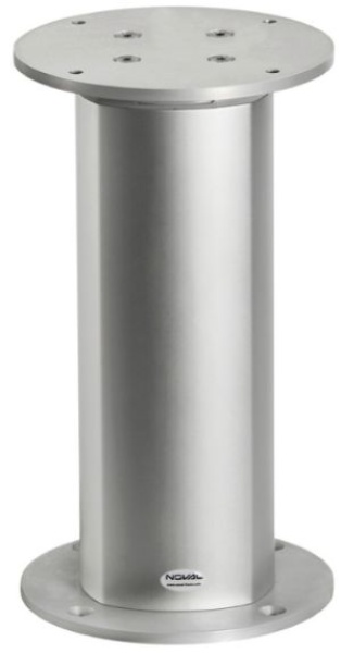 Tischbein aus Eloxal, rund 3 Stufen 12V