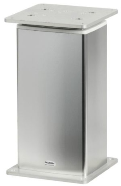 Tischbein aus Eloxal, viereckig 3 Stufen 12V