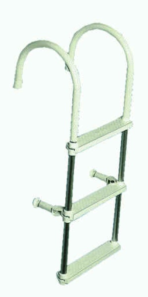 Badeleiter aus Anticorodal-Rohr, 2-stufig Ø 250 mm