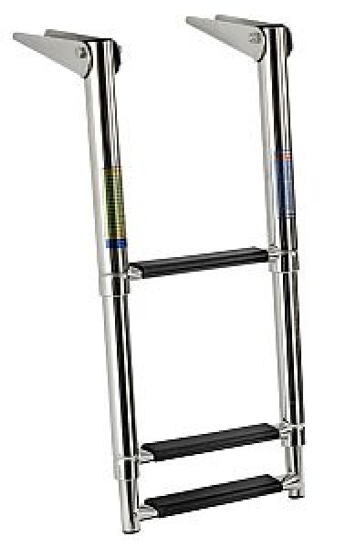 Teleskopbadeleiter standard AISI316 5stufig schwar