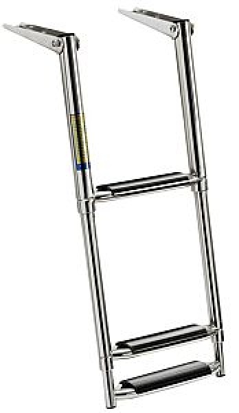 Teleskopbadeleiter large AISI316 3-stufig schwarz