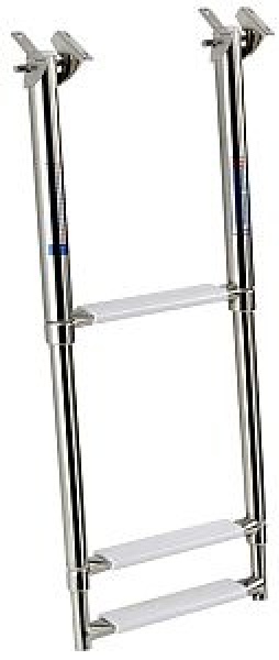 Teleskopleiter untere Badeplattform AISI316 3-stuf