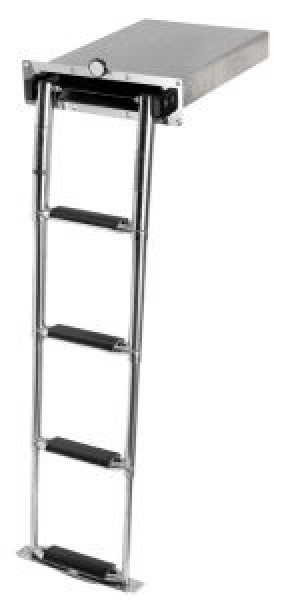 Badeleiter, ausziehbar AISI316 4 breiten Stufen