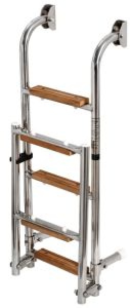 Badeleiter AISI316/Iroko 5 Stufen
